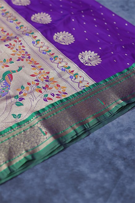 raatri-pankh-purple-paithani-saree