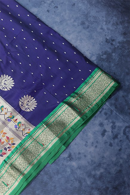 morpankhi-blue-paithani-saree