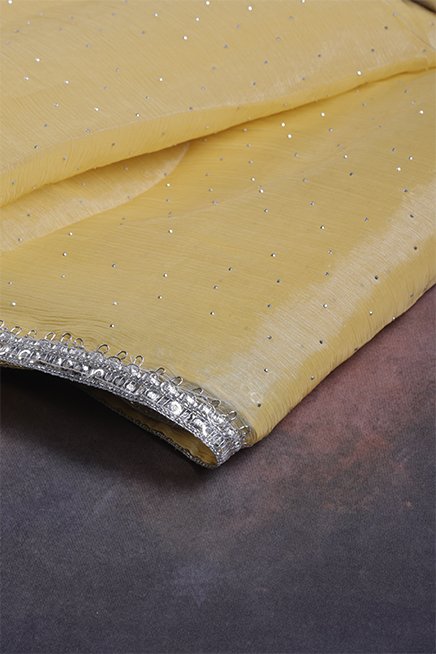 yellow-designer-crepe-silk-saree