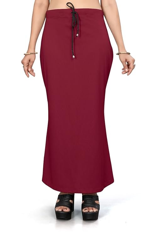 maroon-saree-shapewear