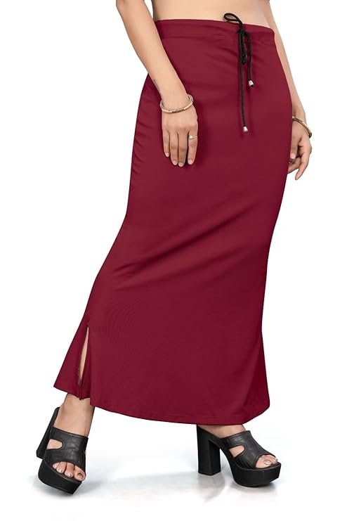 maroon-saree-shapewear